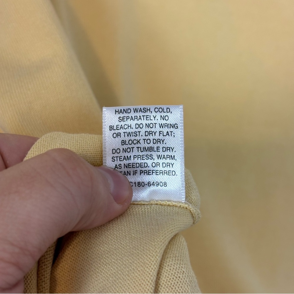 Pendleton Long Sleeve Silk Blend Gold Shirt Size Large Petite - Picture 10 of 10